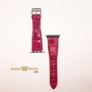 Glam Rock Genuine Alligator Fuchsia for APPLE